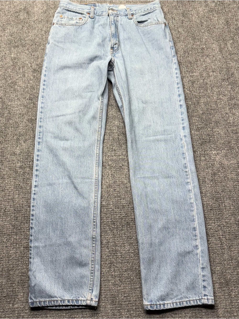 VTG Levis 505 Jeans Mens 34x34 (32x33.5) Blue Straight Denim 100% Cotton Y2K 90s